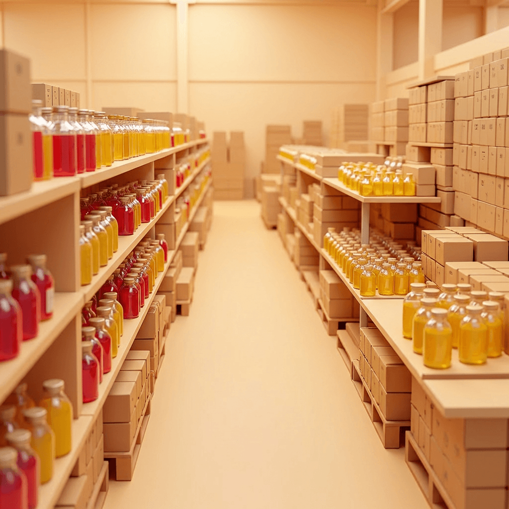 Laboratory with vials